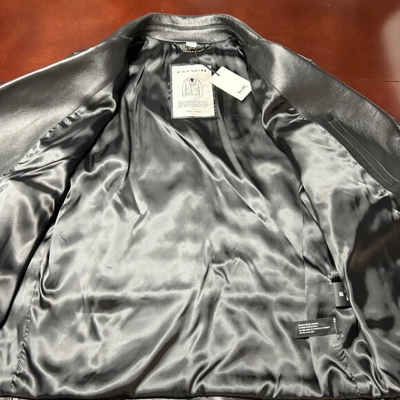 COACH Leather Moto Jacket - Picture 11 of 16